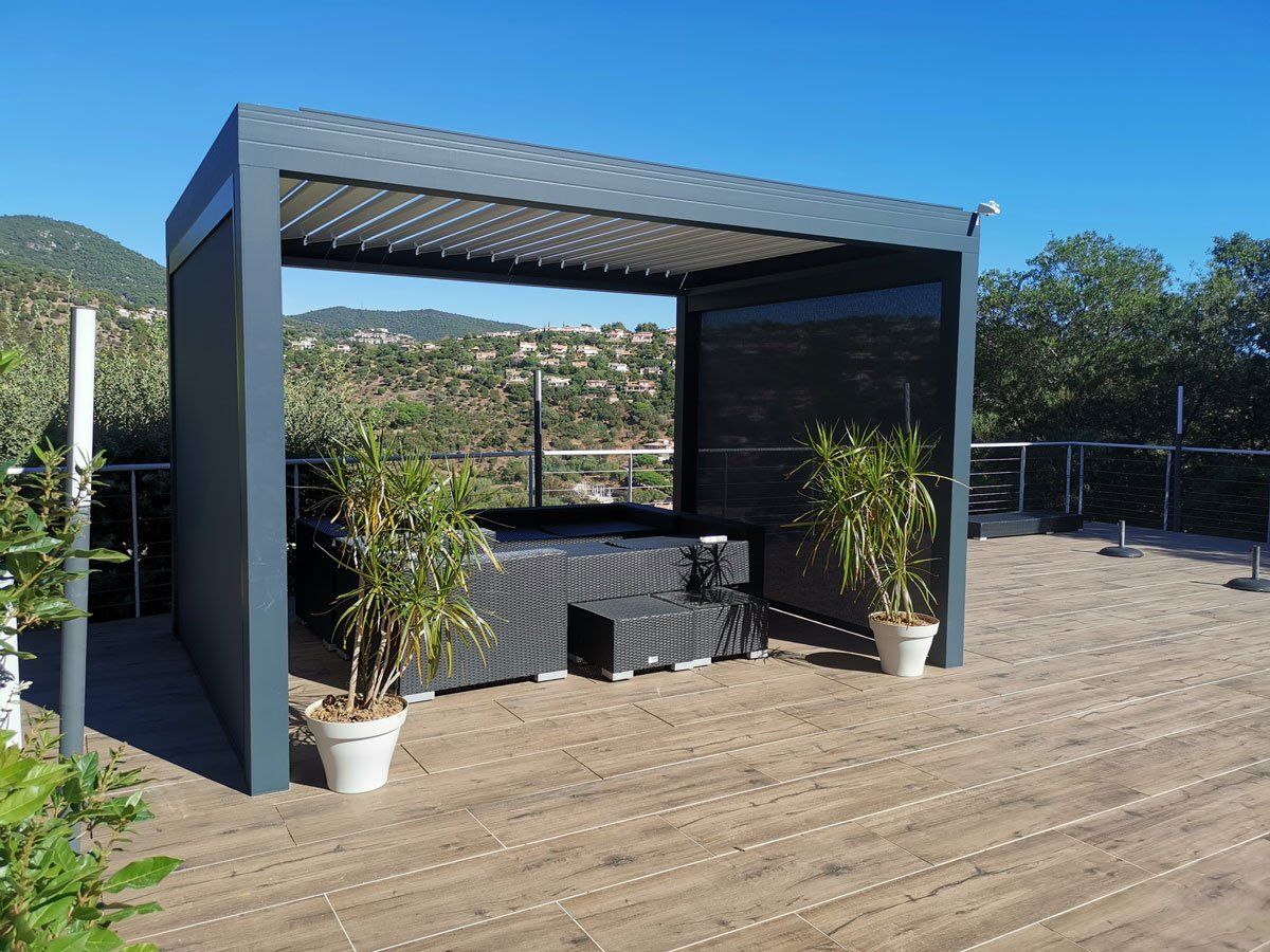 La pergola bioclimatique Dotée des dernières technologies